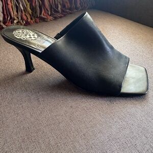 Vince Camuto Black Mules with Sleek Design